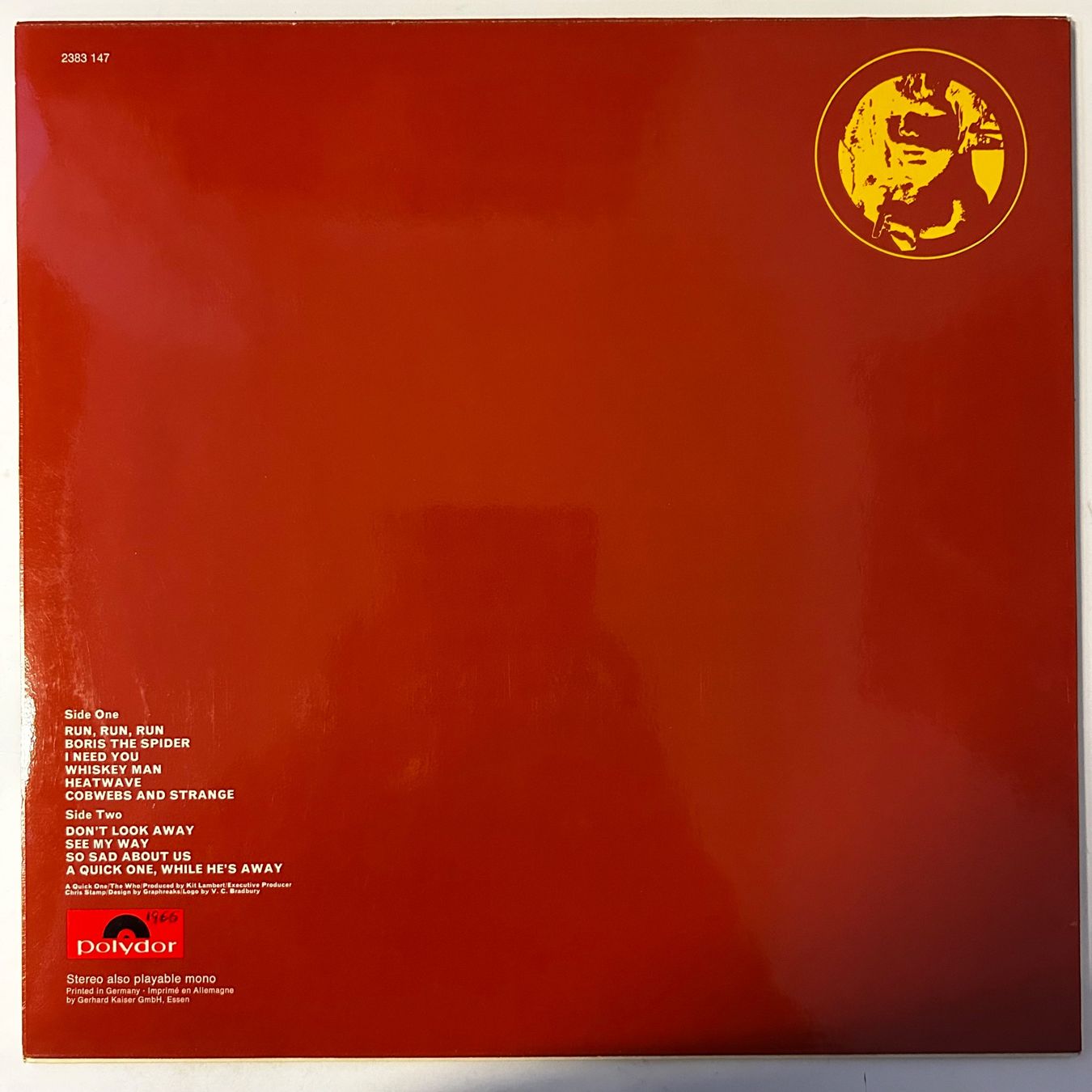 Schallplatten: The Who - A Quick One, Polydor Vinyl LP – Gebraucht aus Aesch BL von BlueMusicRecords 1