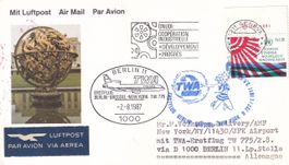 Erstflug TWA Berlin - Brüssel - New York, ab UNO Genf