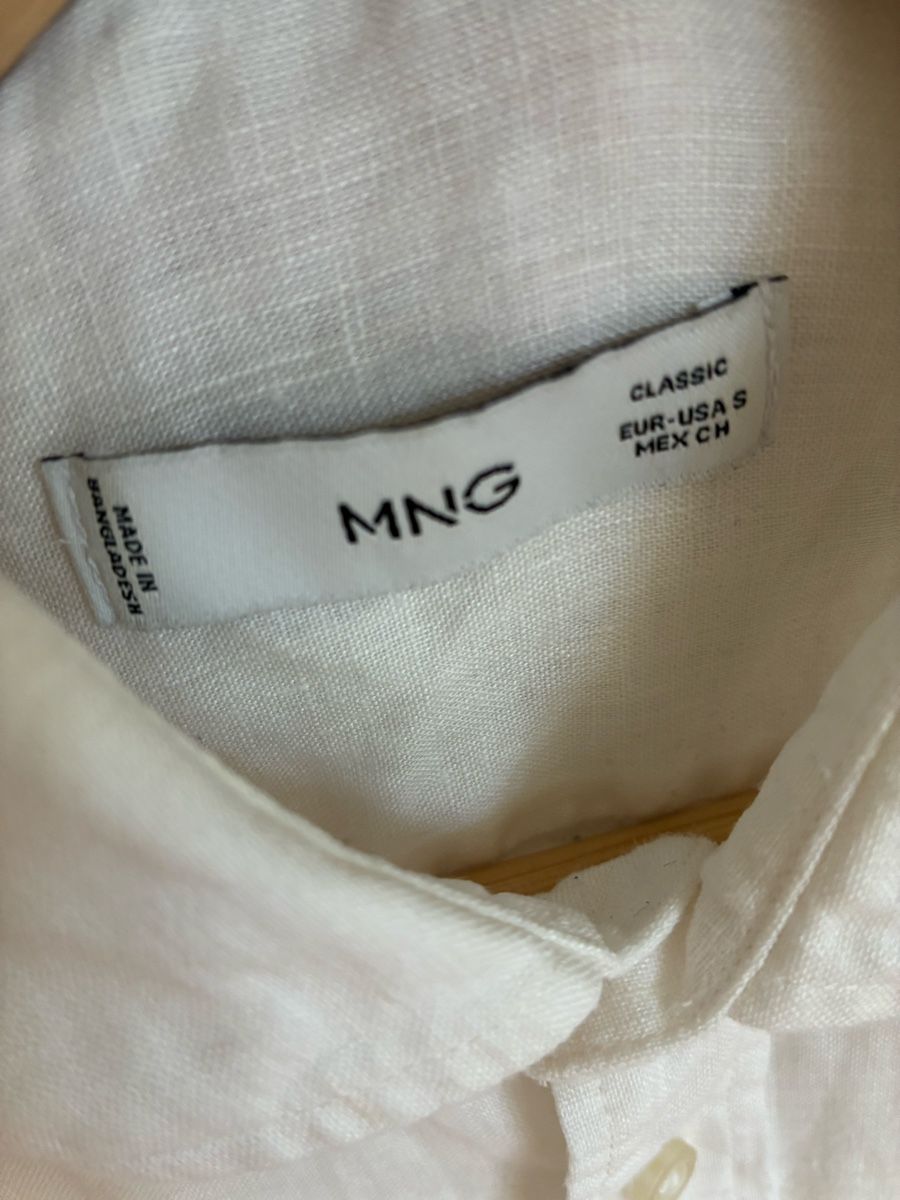 Mango Camicie: Mango Leinenhemd weiss Gr. S – Usato da Schaffhausen venduto da gdenobile 1