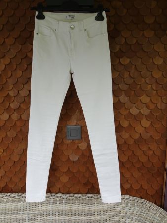 Schlichte Mango Skinny Hose weiss Gr. XS - 240747