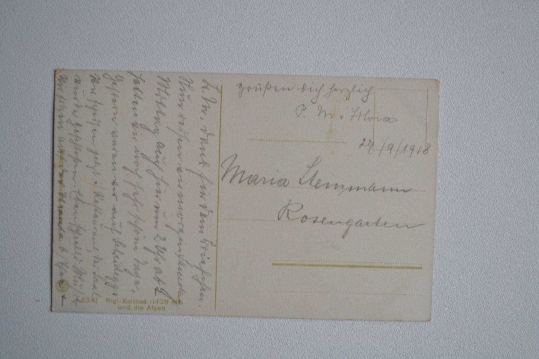Cartoline postali: AK Rigi-Kaltbad und die Alpen – Usato da Beinwil am See venduto da kajak55 1