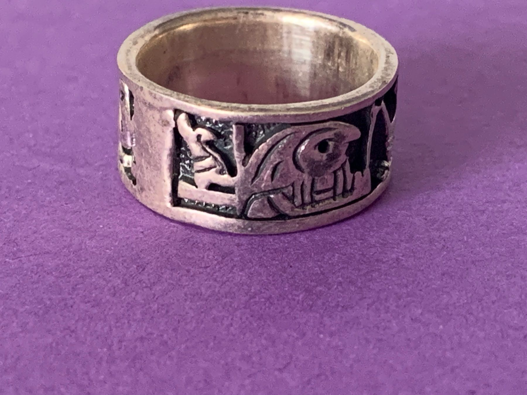 Anelli: Silberring ägyptische zeichen (52) – Usato da Laufen venduto da belleskulptur 3
