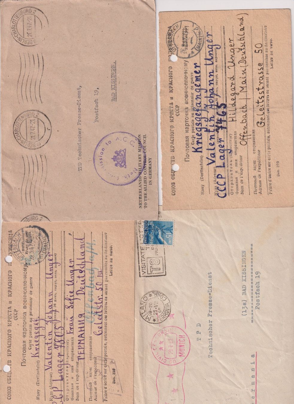 Tutti i francobolli: Zensur und Kriegsgefangenen Post. – Usato da Bibern SH venduto da Heinibuehrer 3