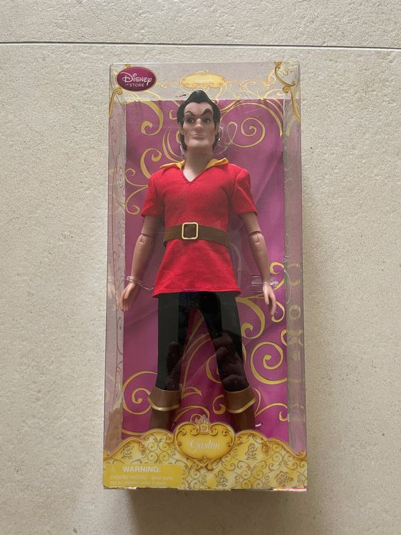 Disney Store Schöne und das Biest Gaston Puppe 30 cm OVP Kaufen auf