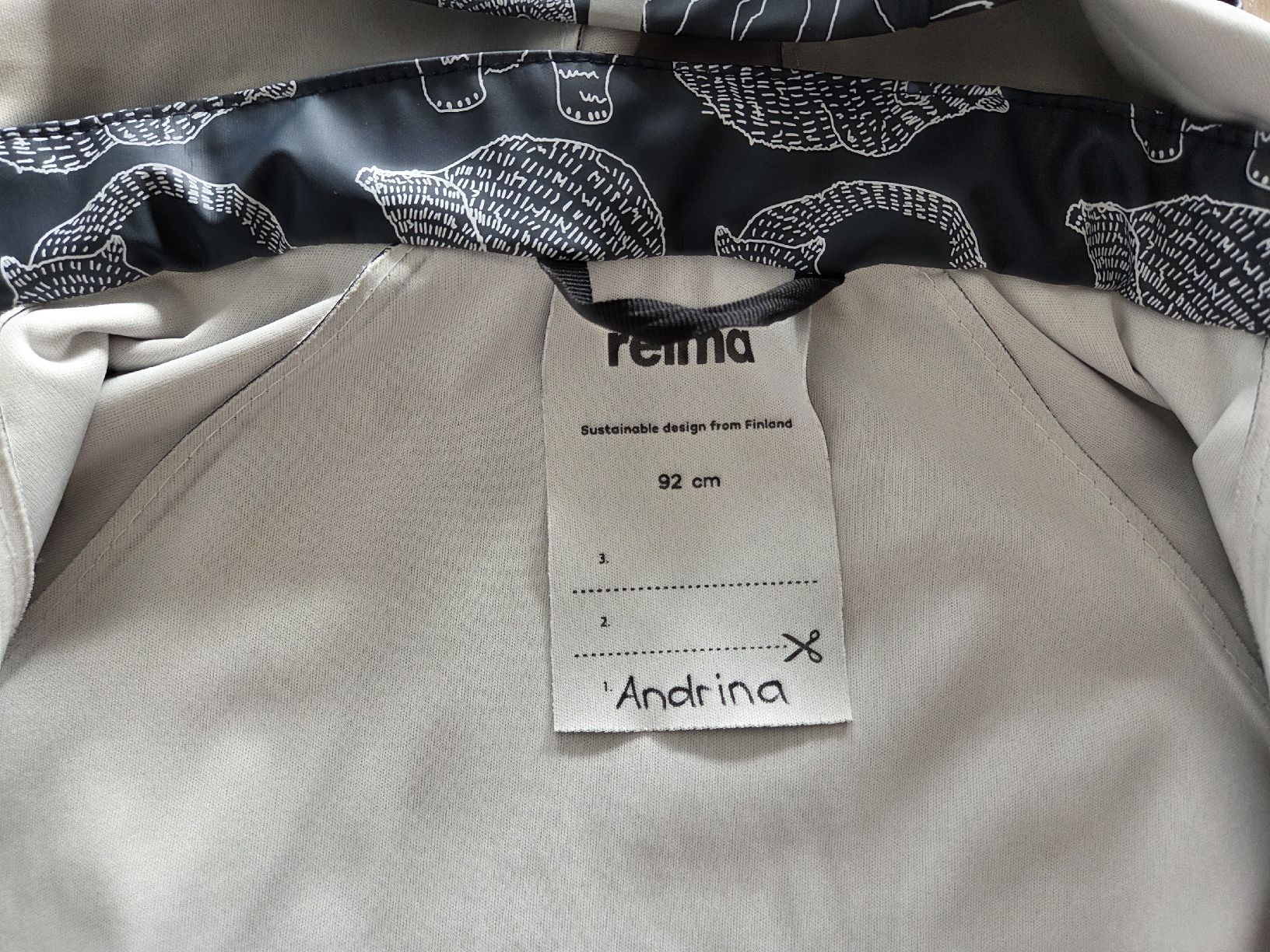 Reima Giacche & Cappotti: Reima Regenjacke Gr. 92 mit Bärenmuster - gebraucht – Usato da Hinwil venduto da Jessica13 2