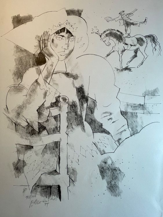 Lithographie von Paul MONNER  REF ARTA 16 II 7