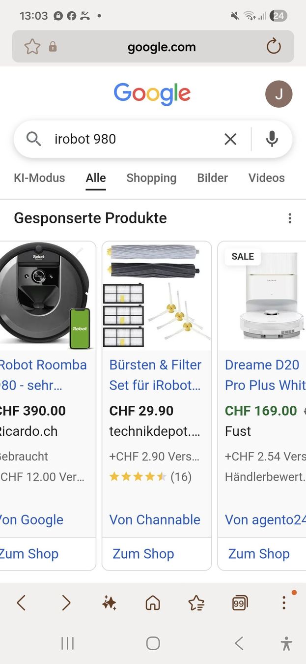 Irobot Aspirateurs & Accessoires: iRobot Roomba 980 - Staubsaugerroboter - ab Fr. 1.- – D'occasion à Schöftland par kosi86 2