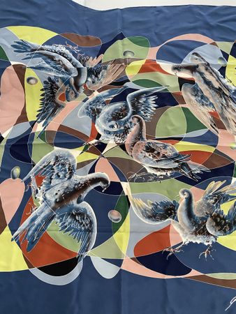 Hans Erni Seiden Foulard 🌸