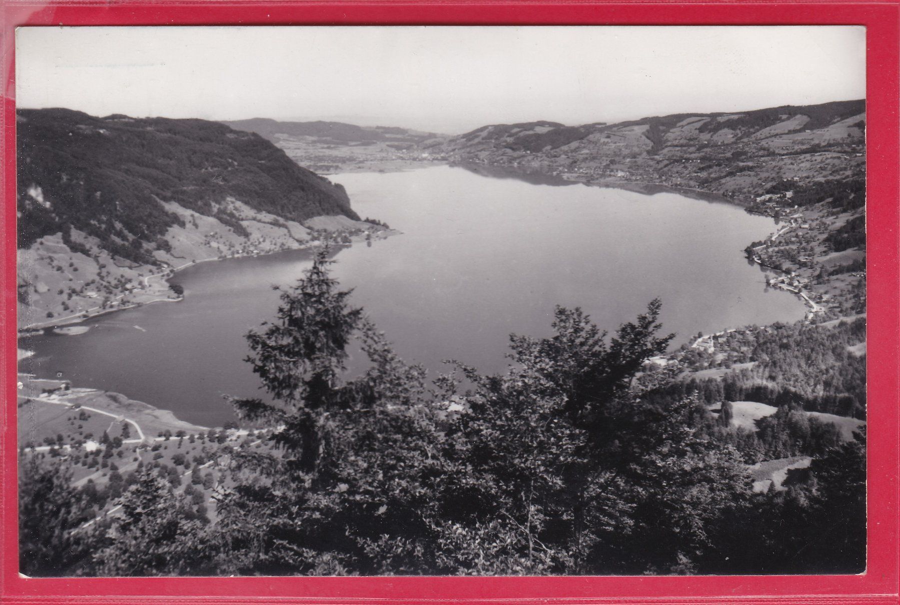 Ansichtskarten: BLICK AUF DAS ÄGERITAL, 17.7.1969 – Gebraucht aus Oberrieden von Gebirgsstelze