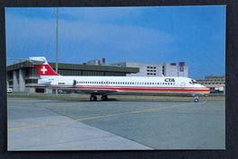 ANSCHTSKARTE FLUGZEUG CTA MC DONNELL DOUGLAS MD-87