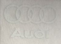 Audi Logo mit Ring Aufkleber Farbe Weiss