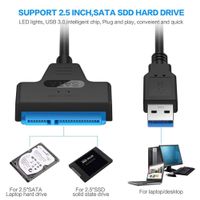 USB 3.0 zu SATA Adapter Kabel 2,5" Festplatte PC Laptop
