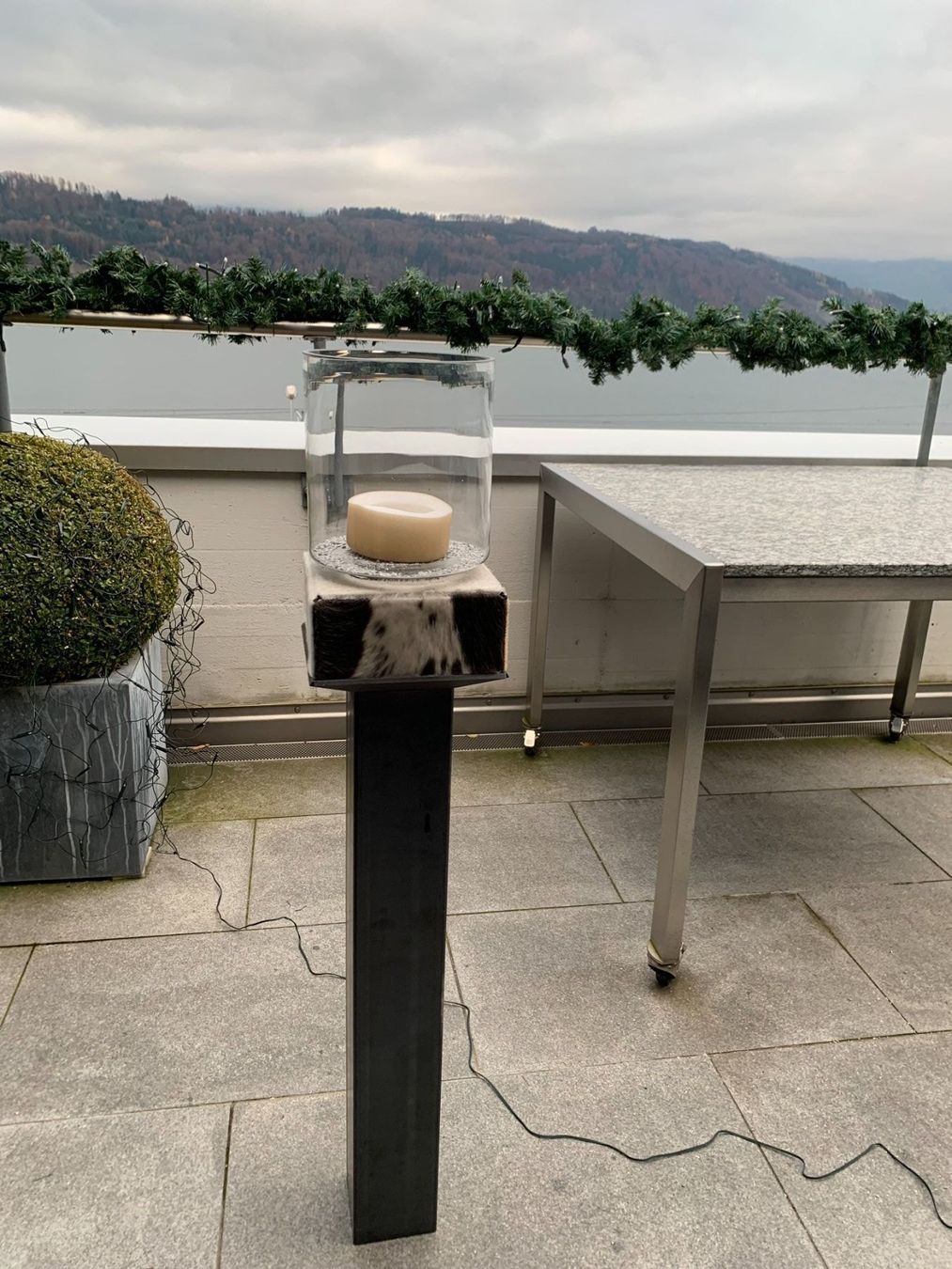 Portacandele: Kerzenständer Säule mit Windlicht – Usato da schmerikon venduto da nicole091 3