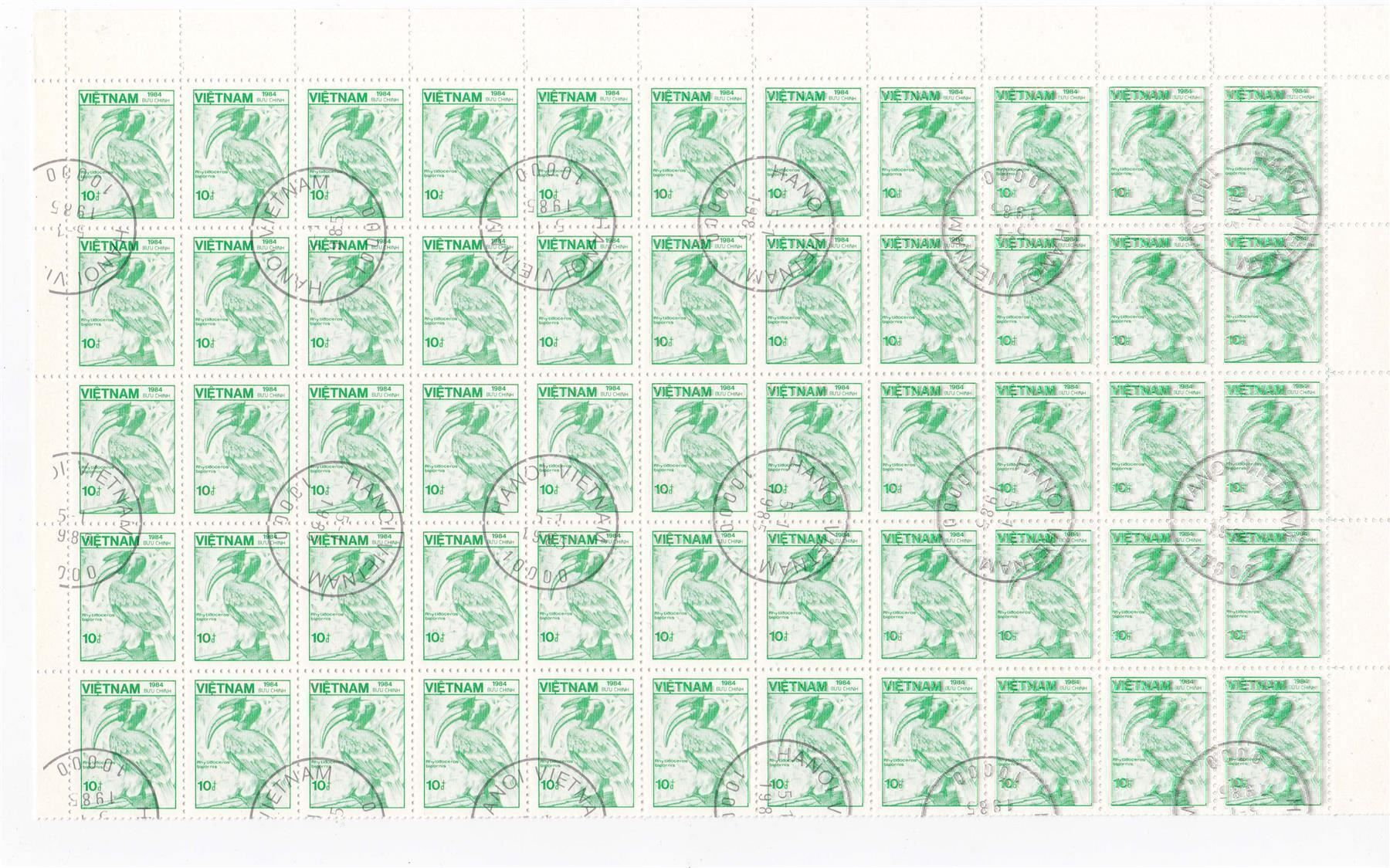 Alle Briefmarken: Vietnam: Nr.553-67, kompl. Bogen-Serie – Gebraucht aus Wenslingen von riger11