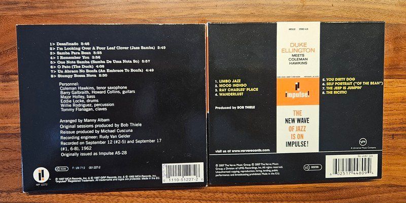 CD: 2 CDs Jazz: Coleman Hawkins – Usato da Zürich venduto da phillyboy2007 1