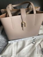 NEU Original FURLA Handtasche, Leder Tote, taupe, 3 Fächer