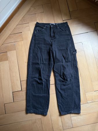 BERSHKA - Baggy Jeans schwarz 40