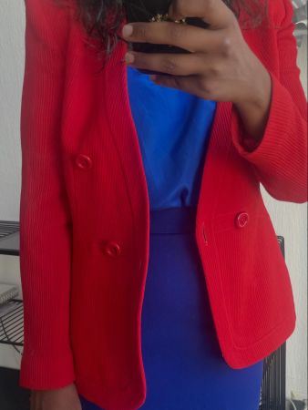 RARE Yves Saint Laurent Blazer Rot Grösse 38