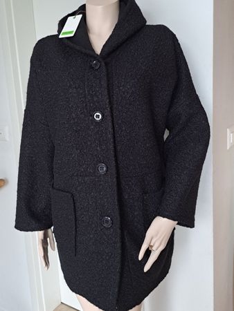 Neu schwarze Übergangsjacke ca.M made in italy