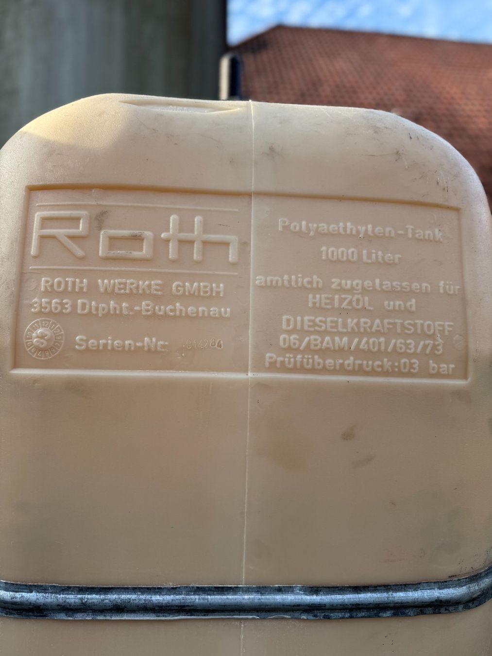 Riscaldamento: Heizöl- & Dieseltank – Usato da Riedholz venduto da sutter01 1