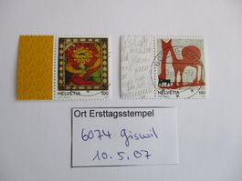 Voll Ort Ersttagsstempel 6074 Giswil
