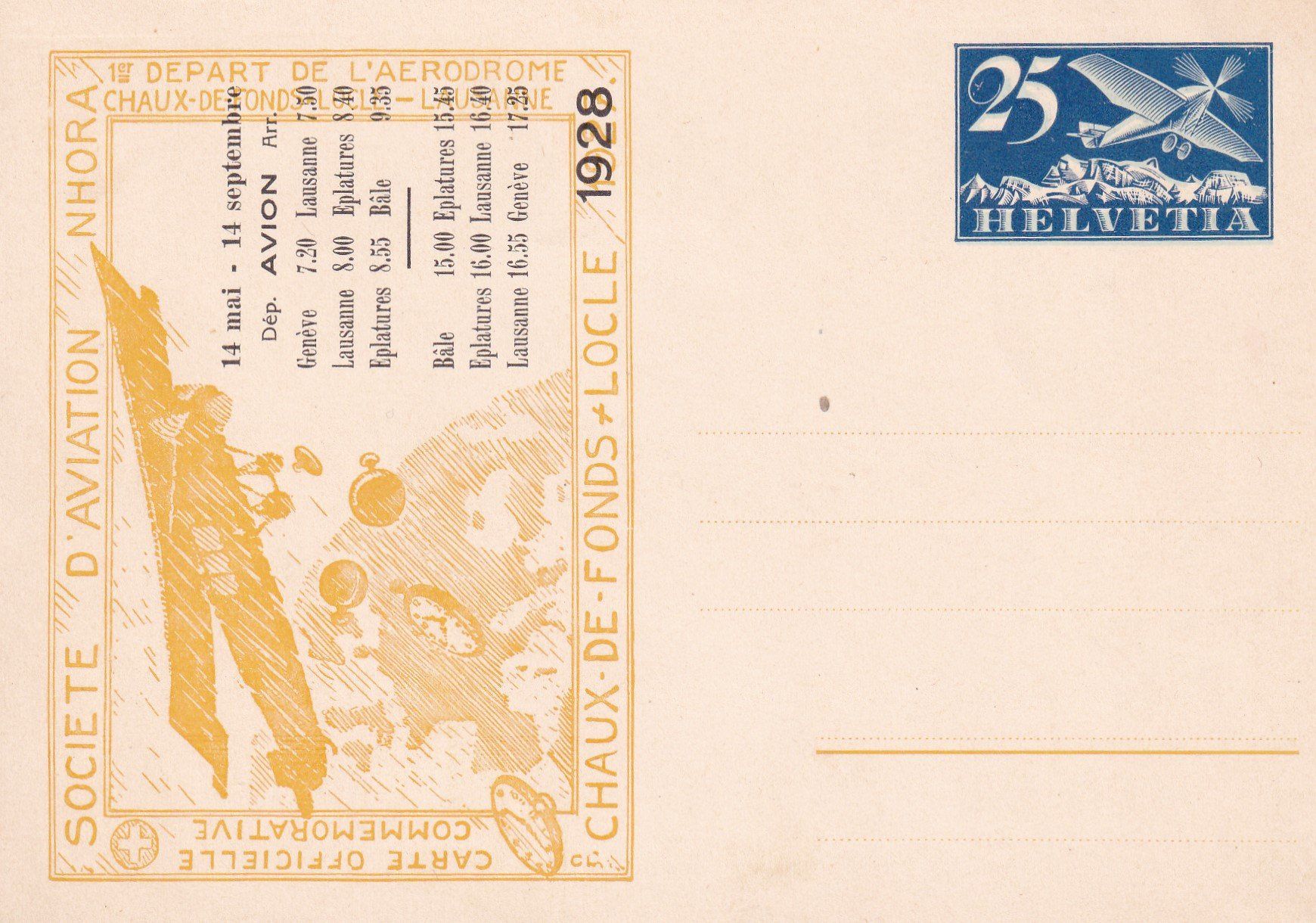 Tutti i francobolli: Flugpost 1928 – Usato da Birsfelden venduto da Sakurajima