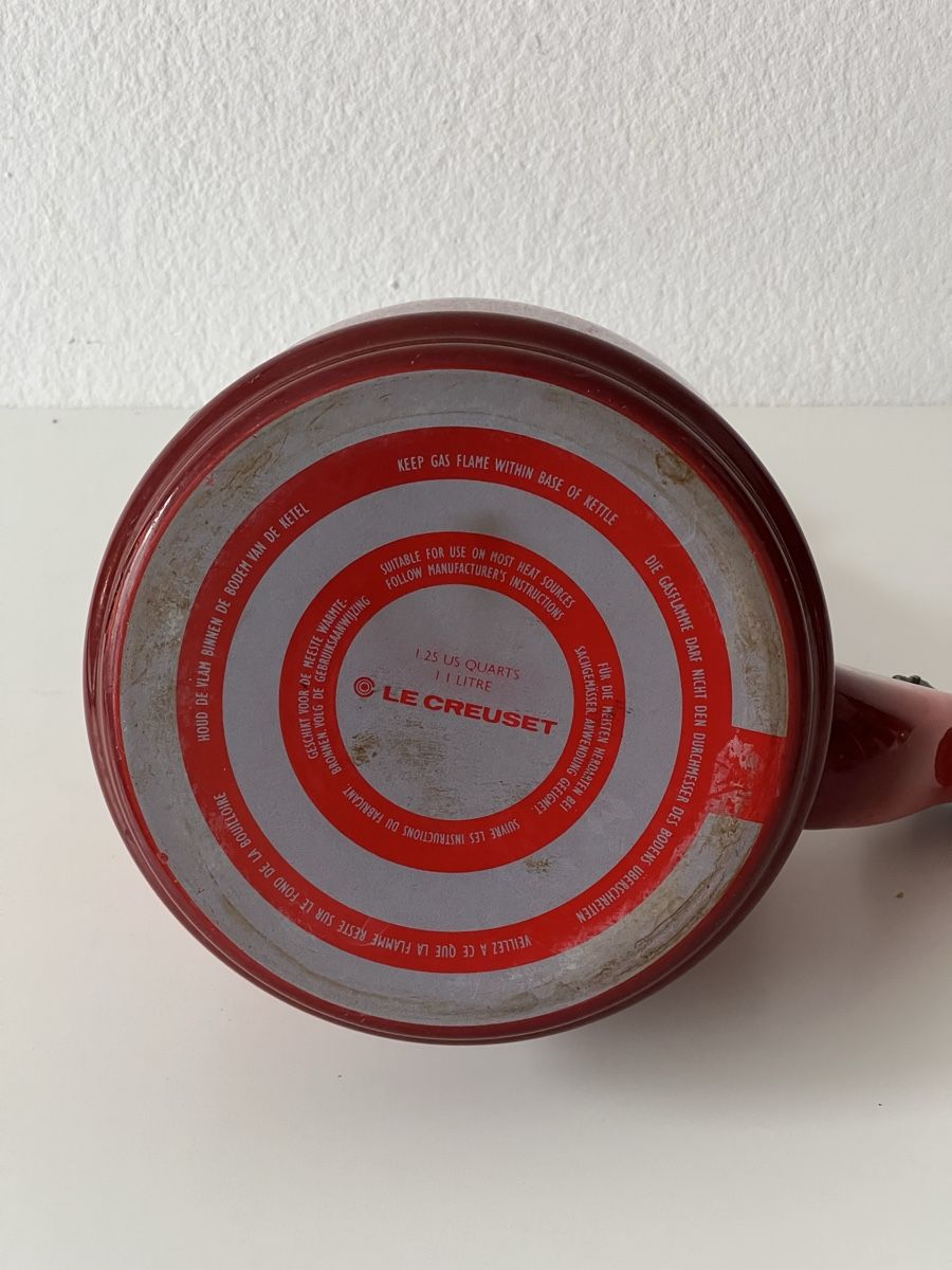 Le Creuset Bollitori: Bouilloire Le Creuset rouge – Usato da Vevey venduto da neflon1te 5