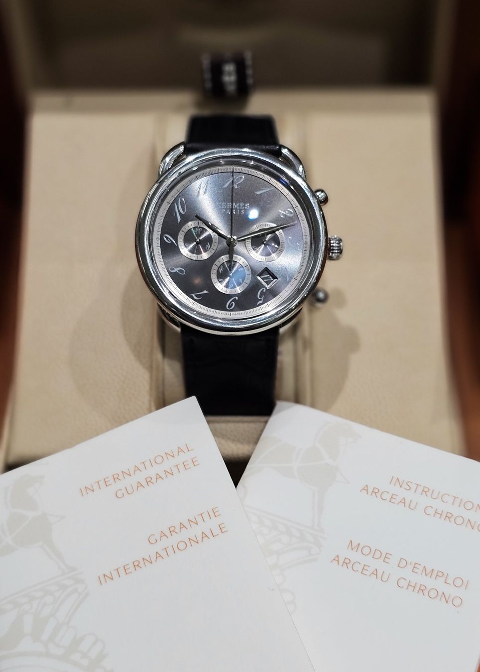 Hermès Montres: Hermès Arceau Chronograph  mit Box und Garantie – D'occasion à Lugano par R.Riccardo 3
