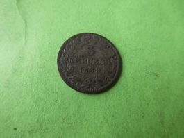 Württemberg 1839, 3 Kreuzer  - Silber