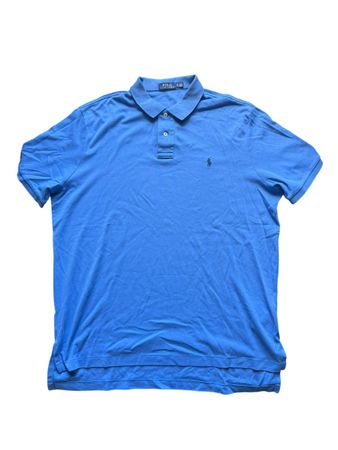 Polo Ralph Lauren bleu coton taille XL bon état