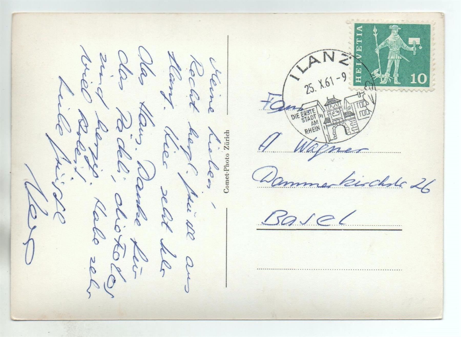 Cartoline postali: ILANZ Haus – Usato da Jona venduto da philajona 1