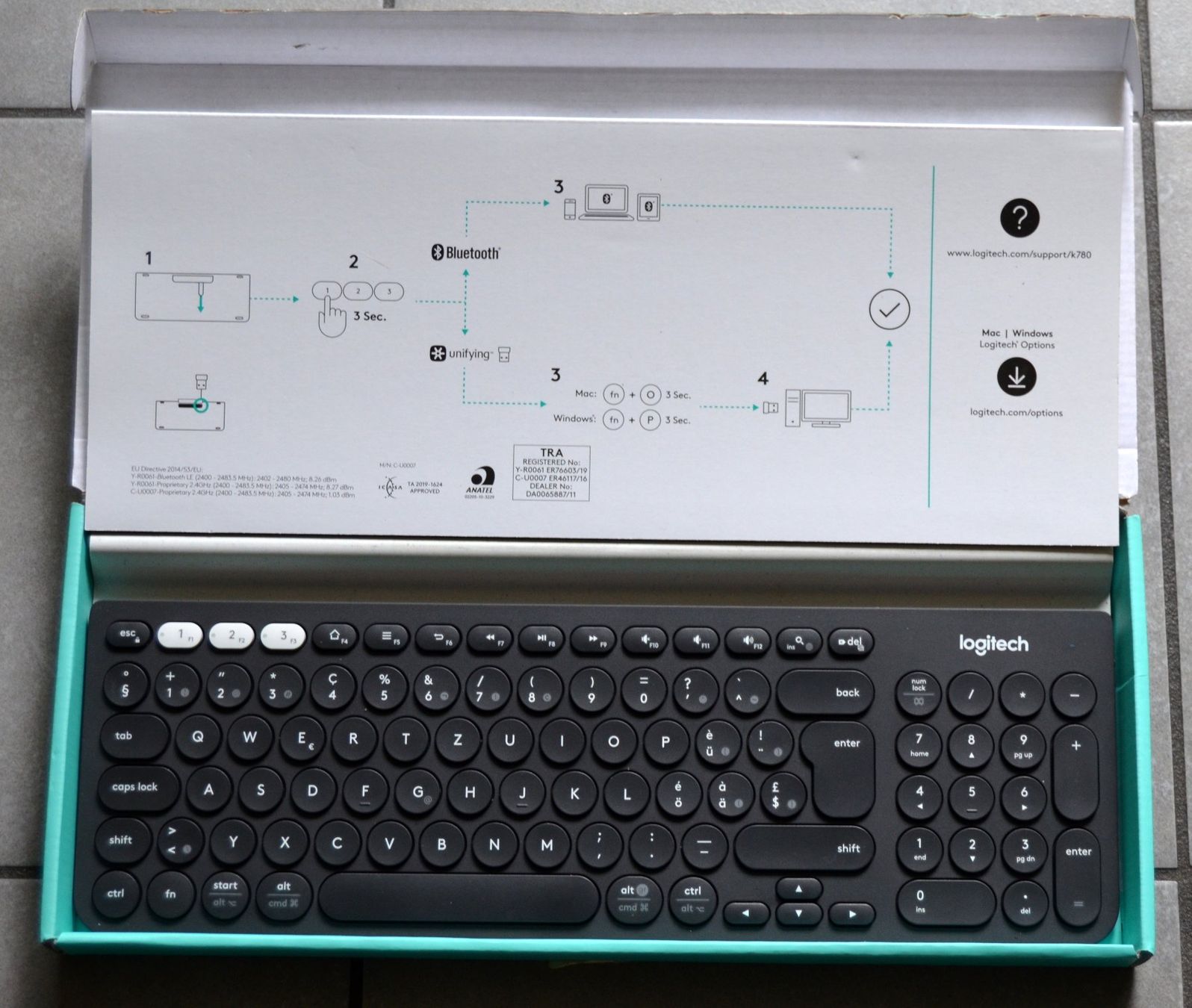 Tastiere: Logitech K780 Multi-Device Clavier Keyboard Tastatur – Usato da Collonges venduto da arashee