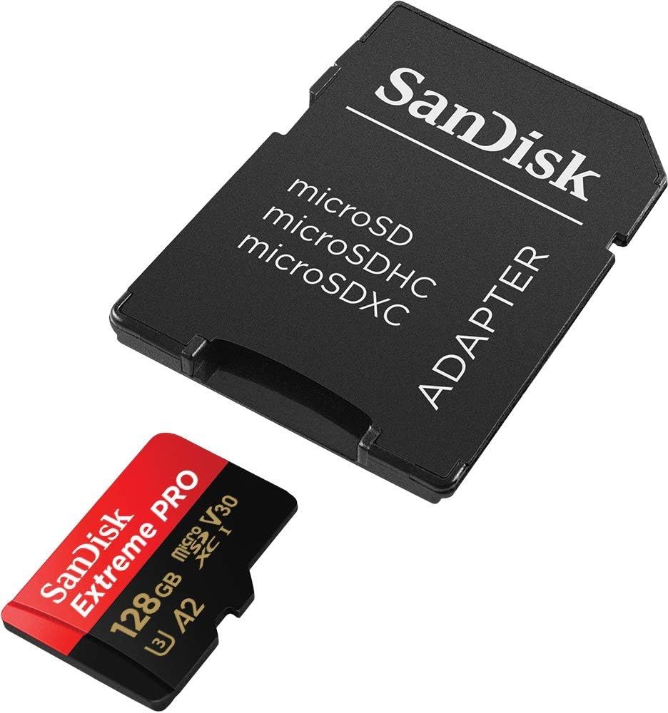 Sandisk Schede di memoria: SanDisk Carte microSDXC Extreme PRO 128 GB – Nuovo e nell'imballaggio originale da Nyon venduto da ABMG1260 1