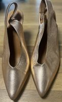 Elegant Rose Gold Stilettos  - Size 40