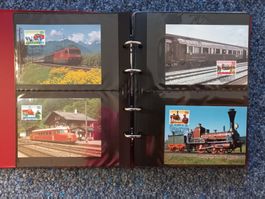 Briefmarken 150 Jahre Schweizer Bahnen