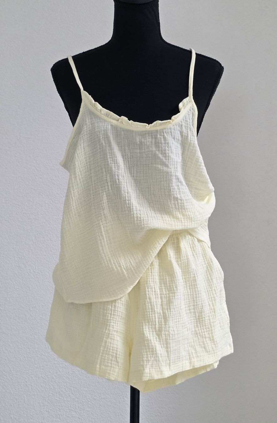 Negligees & Pigiami: Pyjama Set Baumwolle hellgelb Gr. M Neu – Nuovo (secondo la descrizione) da Rheinsulz venduto da Gilea
