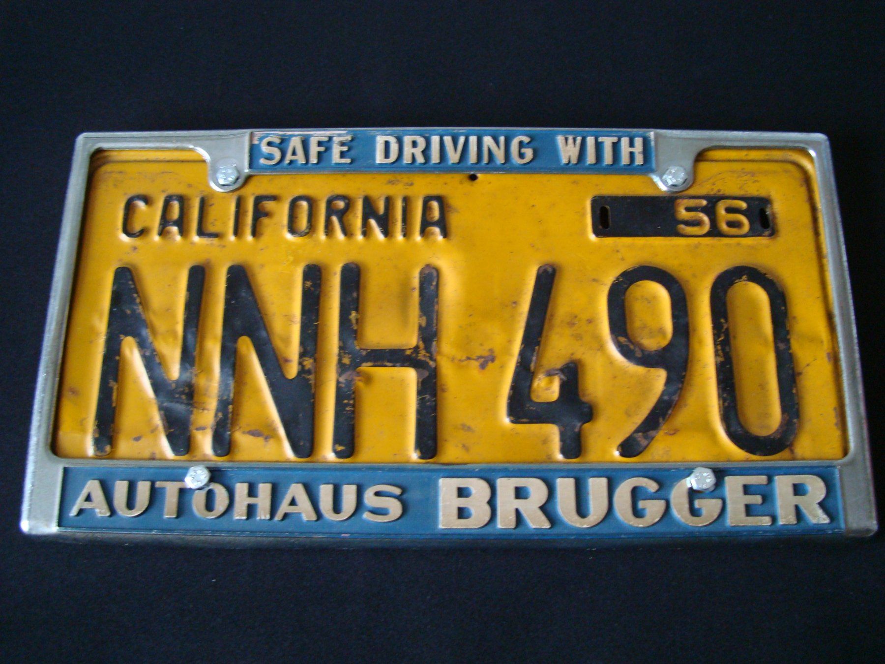 Schilder: CALIFORNIA NNH 490 – Gebraucht aus Scherz von 5246