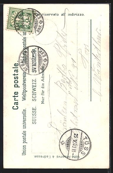 Cartoline postali: AK St. Gallen, Multergasse, 1903 – Usato da Berlin venduto da bartko-reher 1
