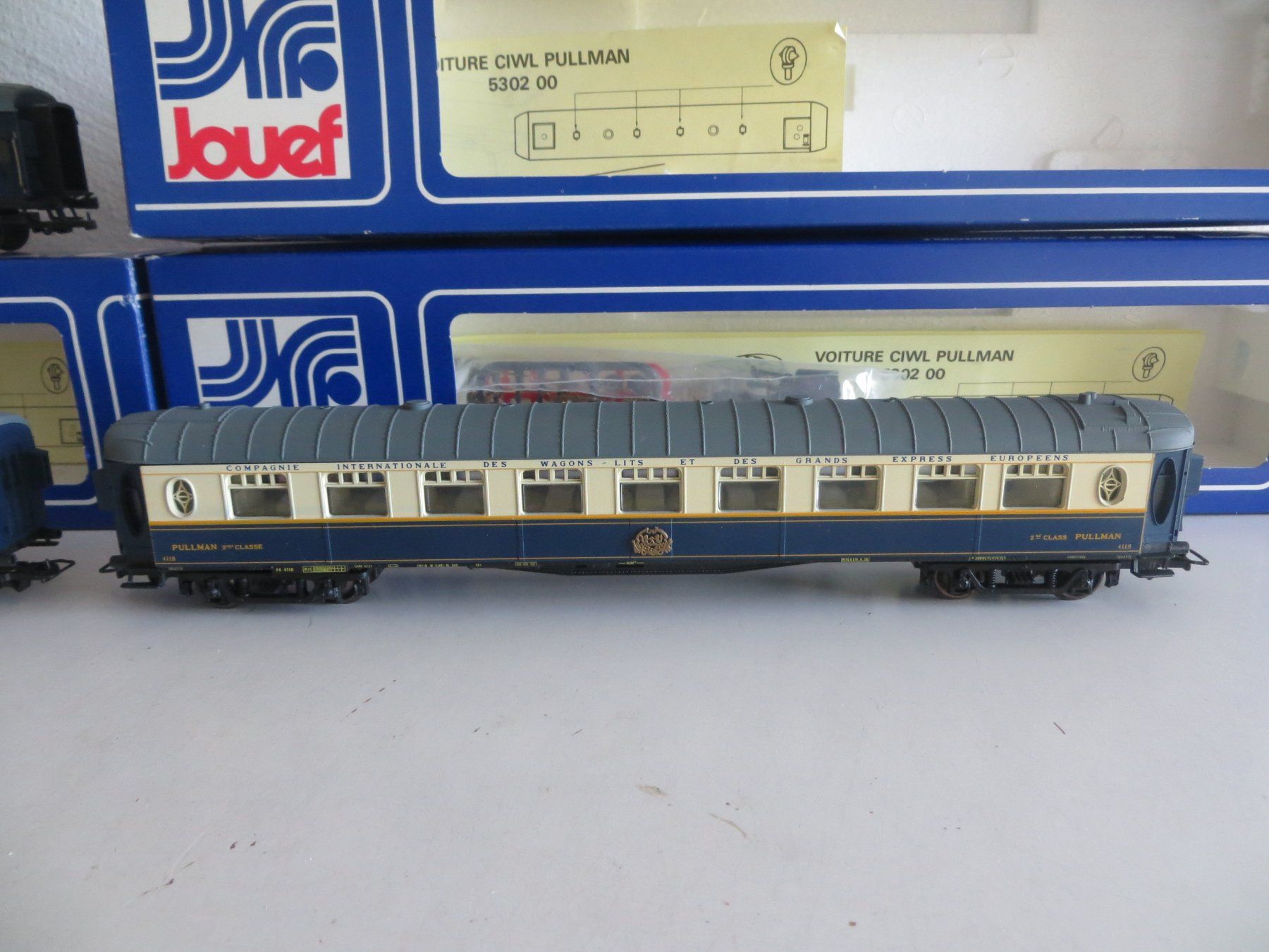 Jouef Modelleisenbahnen: Jouef H0: Set mit 3 CIWL-Pullman-Wagen, GS, mit OVP – Gebraucht aus St.Gallen von gnumolo 3