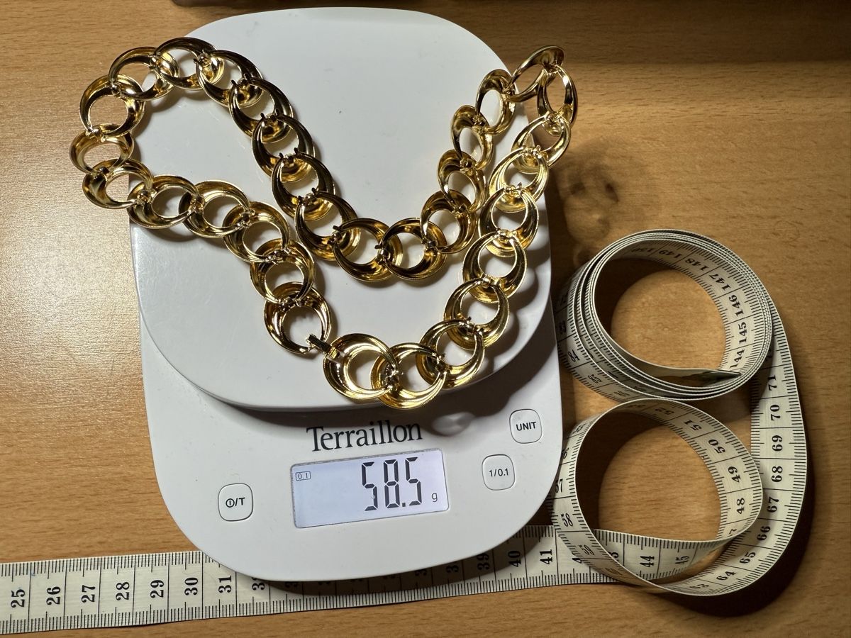 Catenine: Vintage Goldfarbene Halskette – Usato da Lamone venduto da LaCantinaMagica 3