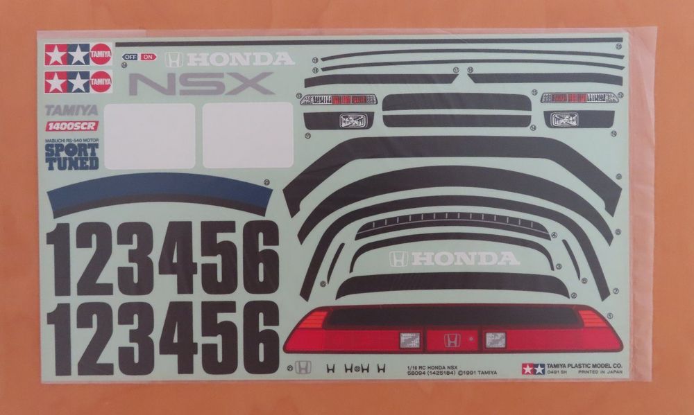 Tamiya RC Decal 58094 Honda NSX 1991 Kaufen auf Ricardo