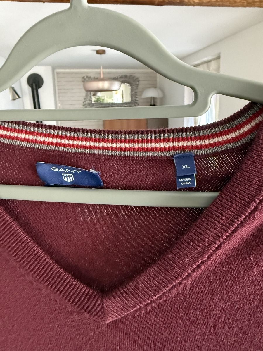 Gant Maglioni & Felpe: Pull Gant Homme Rouge Bordeaux T.XL – Usato da Nuvilly venduto da smi_6qtk 2