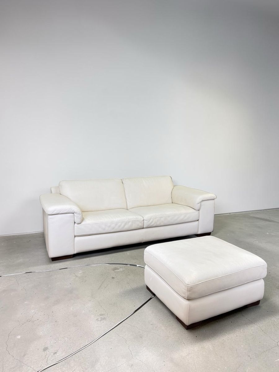 Natuzzi Divani: Natuzzi Brivido Sofagarnitur, echtes Nappaleder, Creme – Usato da Bachenbülach venduto da Sofalab.swiss 8