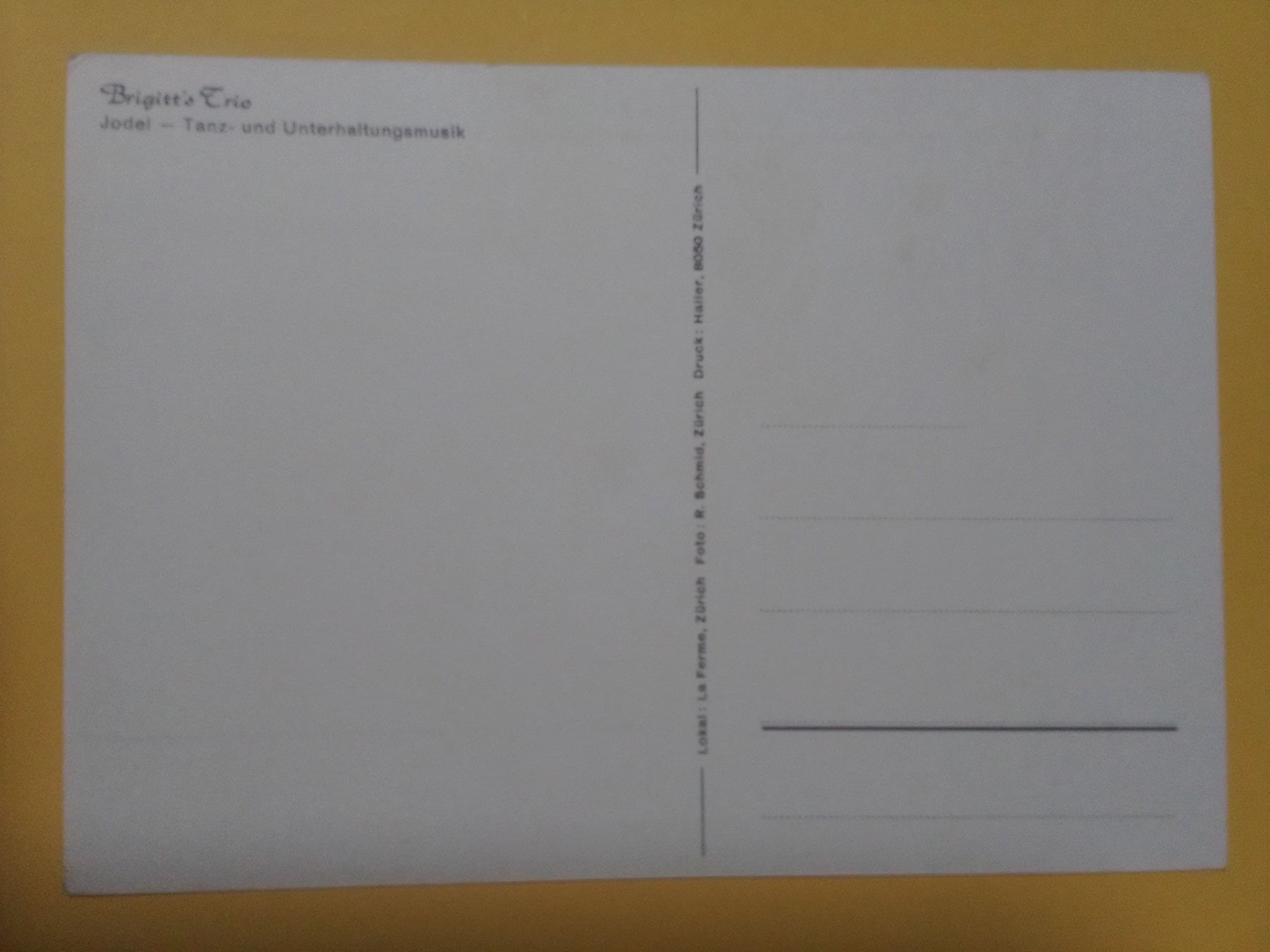 Ansichtskarten: Jodeln Brigitts Trio mit Original Autogrammen – Gebraucht aus Küttigen von Melisch1000 1