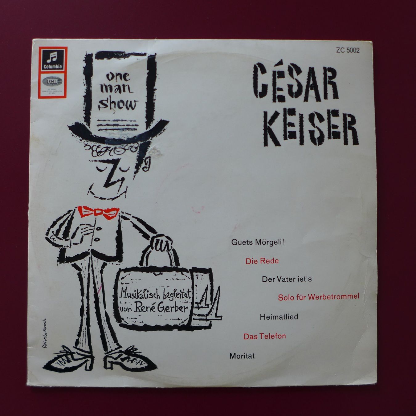 Dischi in vinile: Vinyl César Keiser - One Man Show 10'' – Usato da Rapperswil SG venduto da Vespinone