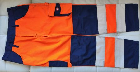 Arbeitshose / Engel / orange mit Reflexstreifen Gr. 48