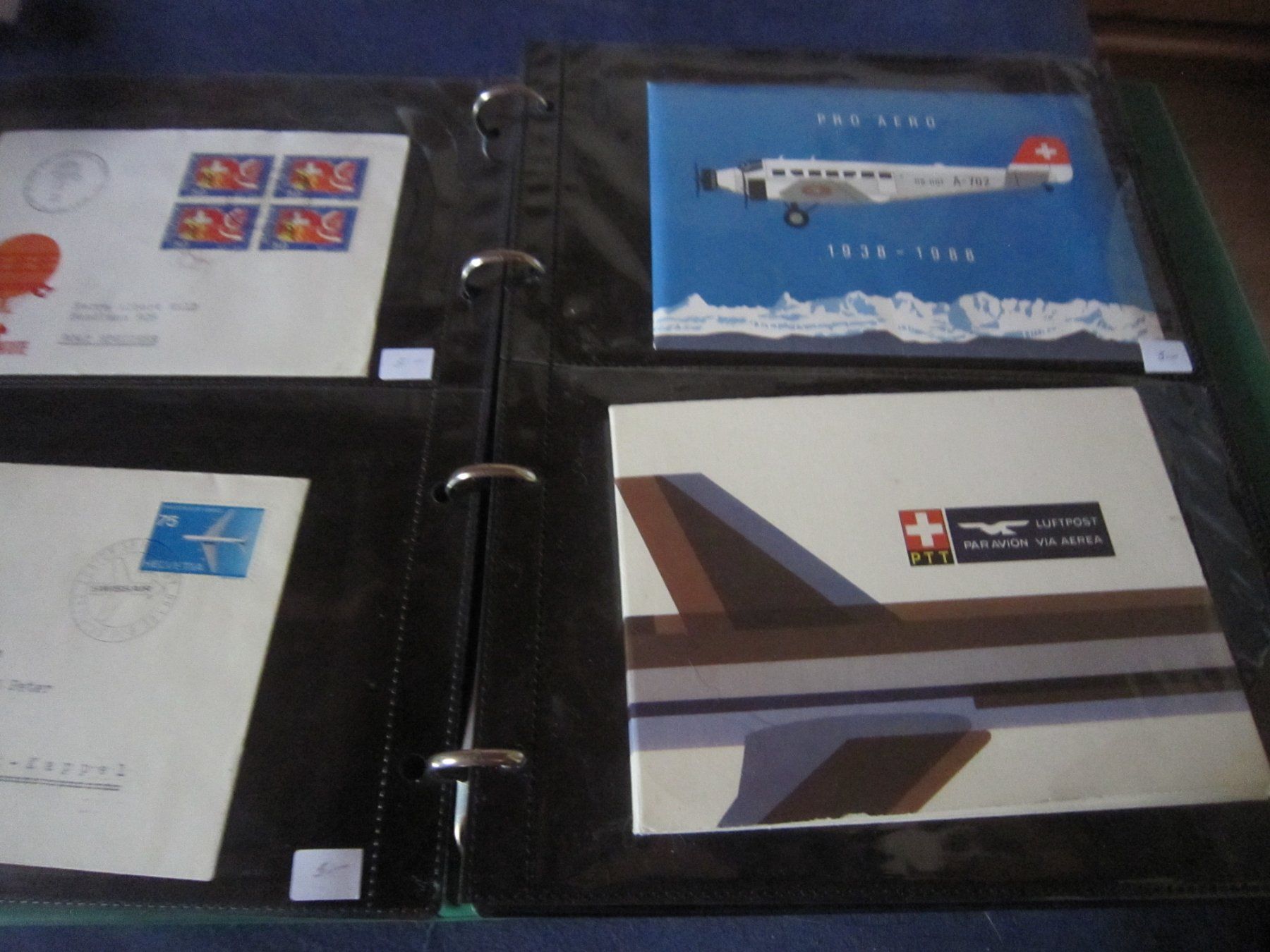 Tutti i francobolli: 1 Album mit 40 Briefe FLUGPOST – Usato da Giubiasco venduto da sal_9j6w 1