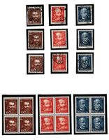 4 Postmarken-Sätze 1932  "50 JAHRE GOTTHARDBAHN"