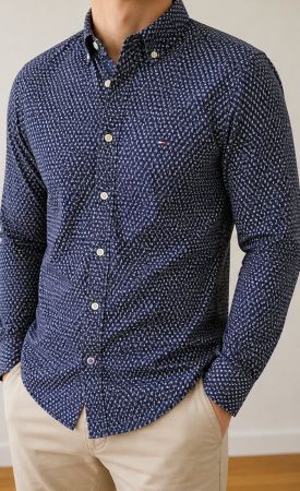 Tommy Hilfiger Herren Hemd, Gr. M, Slim Fit