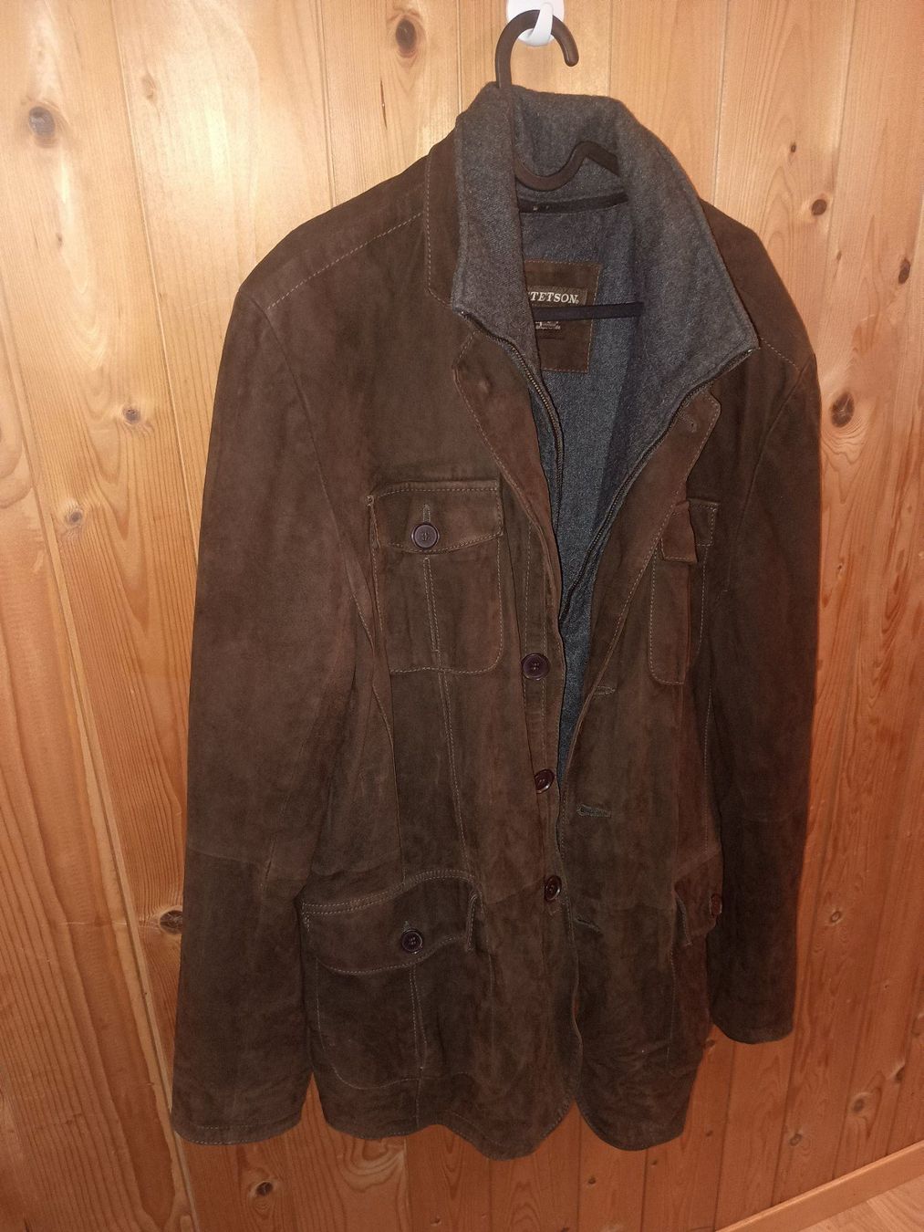 Giacche: Original STETSON Premium Wildlederjacke mit Wollfutter – L – Usato da Wilderswil venduto da and_8gwb 5